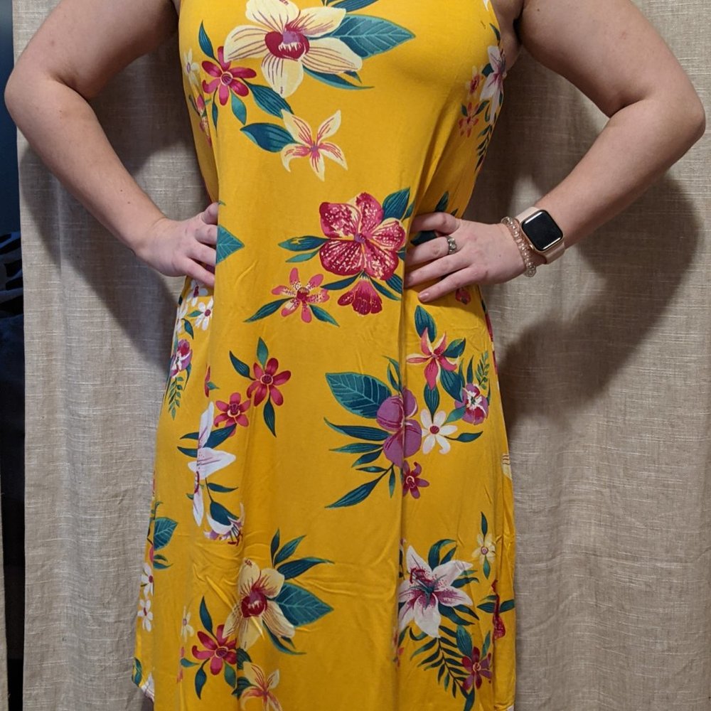 Yellow Floral Sundress